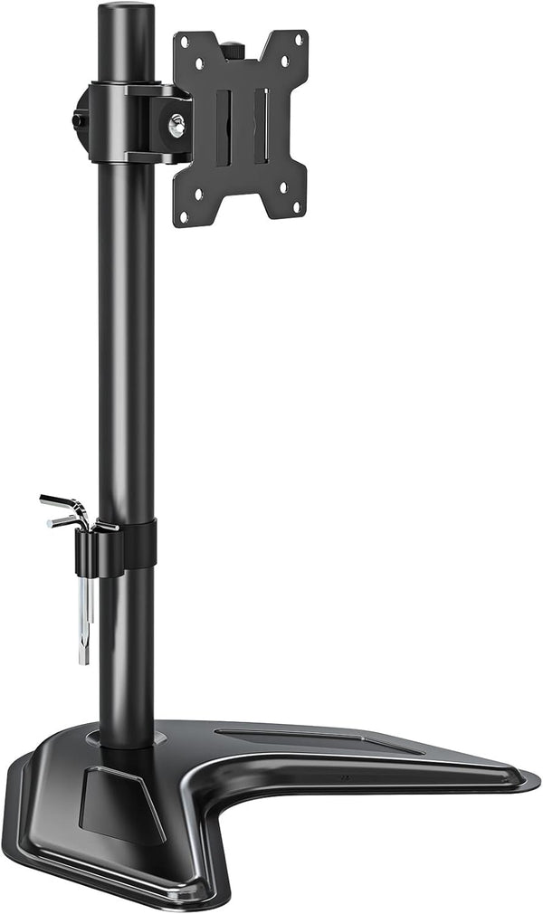 MOUNTUP Single Monitor Stands, Freestanding VESA Monitor Desk Mount fits 13'' to 32''