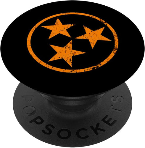 Cute Vintage Orange Tennessee Flag Gift for Women PopSockets Standard PopGrip