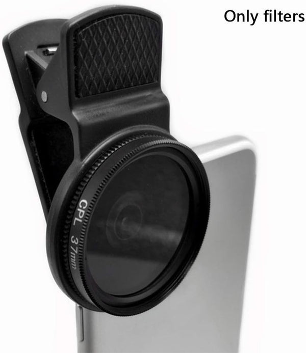 37MM Circular Portable Polarizer Camera Lens CPL Filter - Professional (Black)