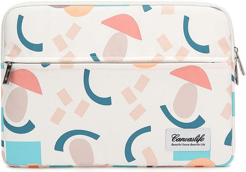Canvaslife Waterproof Pattern Laptop Sleeve, 13-inch 13.3-inch Laptop Case with Pocket (Garden)