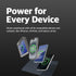 POUT H3 - Portable Qi Wireless Charging Mouse Pad Mat for Laptops Charges w/iPhone, Airpod, Samsung Galaxy (Midnight