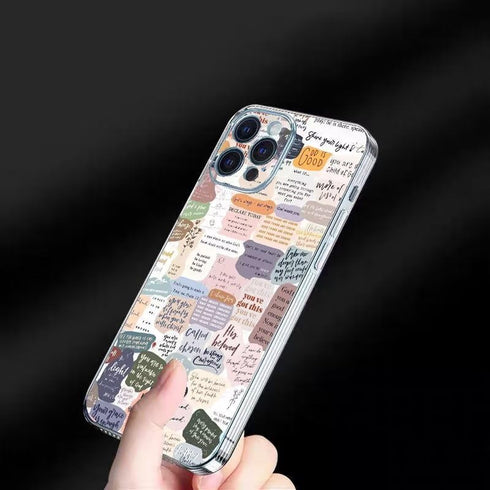 Phone Case with Bible Verses, Compatible with iPhone 15, Jesus Quotes Christian Design, Soft Shockproof Cover