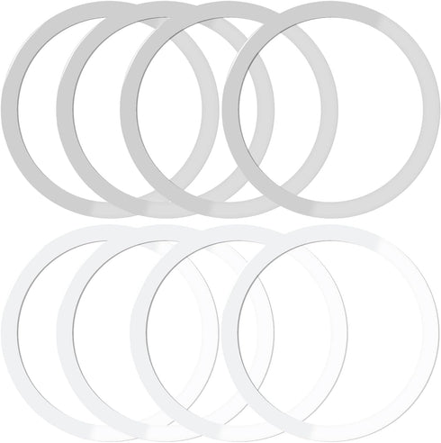 IOUALEY 8 Pack Universal Metal Rings Sticker Compatible for Magsafe Magnetic Wireless Charger