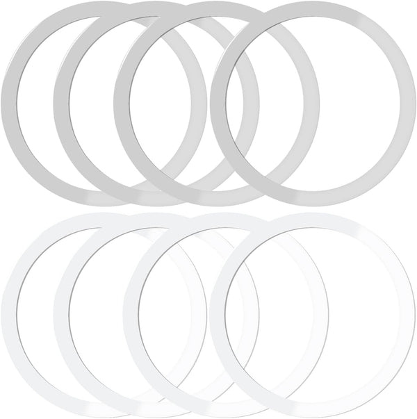 IOUALEY 8 Pack Universal Metal Rings Sticker Compatible for Magsafe Magnetic Wireless Charger