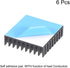 uxcell 10x35x35mm Black Aluminum Heatsink Thermal Adhesive Pad Cooler for Cooling 3D Printers 6Pcs