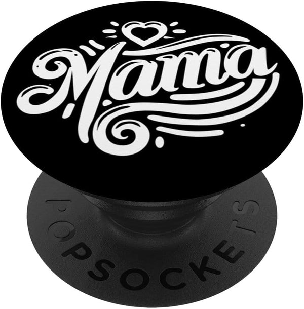 Mama Heart Women's Flower PopSockets Standard PopGrip for Mother's Day