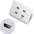 HDMI Keystone Jack 4K, 20 Pack HDMI Keystone Insert Female to Female Coupler Video Adapter (White)