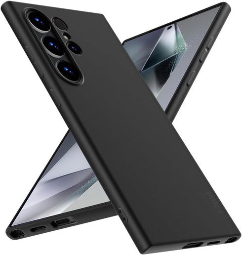 X-level Guardian Series Case for Samsung Galaxy S24 Ultra - Slim Fit, Ultra-Thin, Shockproof TPU Back Cover - Black