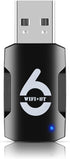 USB WiFi Adapter - 2-in-1 WiFi Bluetooth Adapter 900Mbps Dual Band for PC/Laptop/Desktop, Driver Free Mini Adapter