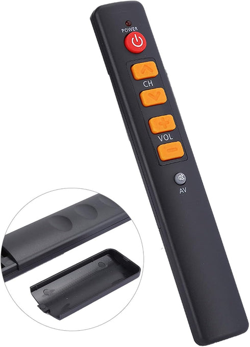 Learning Remote Control with Big Buttons - 6 Keys Universal Smart Controller for TV, STB, DVD, HiFi, VCR