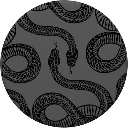 Slithering Black Snakes Drawing PopSockets Standard PopGrip