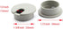 2pcs 1-3/8 inch Desk Wire Cord Cable Grommets Hole Cover for Office PC Desk Cable Cord Organizer Plastic Cover Gray
