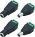 12V DC Power Connector 5.5mm x 2.1mm, 24V Power Jack Plug Barrel Adapter for CCTV Security Camera, LED Strip Light (4