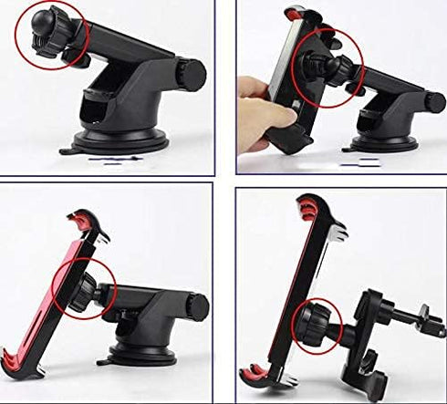 DEMCERT Cell Phone Car Holder for Samsung Galaxy Z Fold 4, 5, 6, 7, Strong Sticky Gel Pad with One-Touch Design for