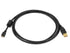 Monoprice 6-Feet USB 2.0 A Male to Micro 5pin Male Cable with Ferrite Core (Gold Plated) (105458), Black