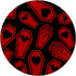 Valentine’s Day Spiderweb Heart Bat Coffin Pattern Goth Alt PopSockets Standard Grip