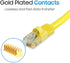 Cmple Cat5e Ethernet Cable, 15 ft, 350 MHz UTP, 1Gbps Network LAN Cables, Yellow