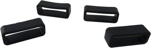 Honbay 4PCS 18mm Rubber Replacement Watch Band Loops - Silicone Watch Strap Keeper Retainer Holder Ring