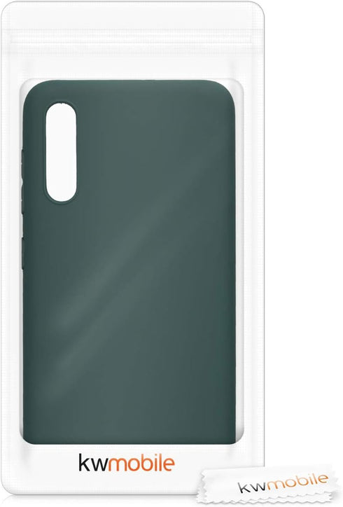 kwmobile Soft Slim Protective TPU Silicone Cover for Samsung Galaxy A50, Moss Green