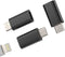 Lightning Female to Micro USB Male Charger Adapter 3 Pack - Android Power Charging Data Sync Cable for Galaxy S7, LG