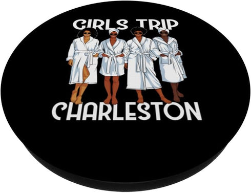 Girls Trip 2024 Charleston For Black Melanin Women Spa Relax PopSockets Standard PopGrip