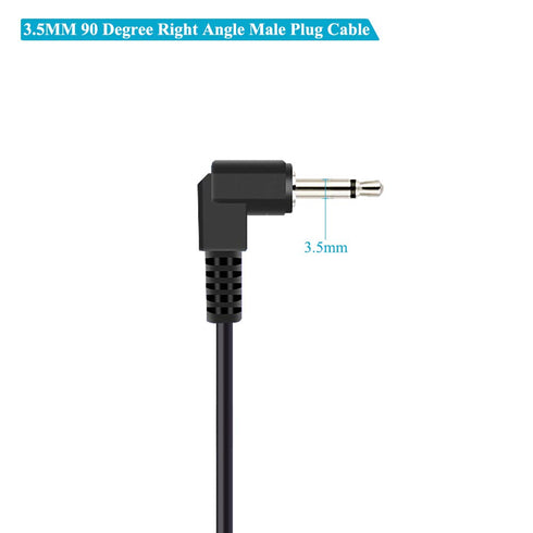 Fancasee (2 Pack 6 ft) Replacement 3.5mm Right Angle Male Plug to Bare Wire Audio Cable Repair