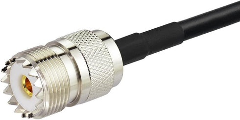 Bingfu Ham Radio Antenna Adapter, SMA Female to UHF SO239 Female RG58 Coaxial Jumper Cable 1m 3 Feet (2-Pack) for
