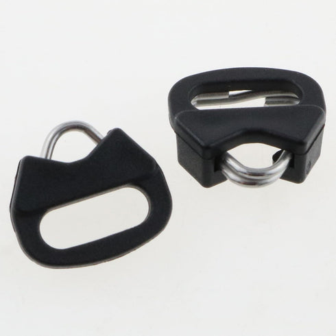 2Pairs 4PCS Stainless Steel Triangle Split Ring Adapter for Camera Strap, Triangle Split Ring Hook