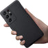 Galaxy S21 Ultra Case with S Pen Holder, Liquid Silicone Phone Cover, Anti-Fingerprint Military Shockproof Protection