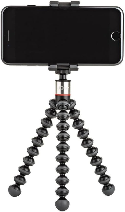 JOBY GripTight ONE GP, Universal Phone Holder, Magnetic GorillaPod Flexible Small Tripod for Smartphone, Foldable and