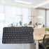 Russian English Keyboard, 7 Inch Rechargeable Ultra Thin Wireless Bluetooth Keyboard for Smart Phone Tablet