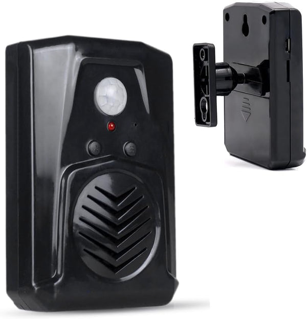 Replaceable Voice Motion Sensor PIR Infrared Sound Player, Haunted House Scream Box Speaker with USB Download Function