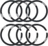 8 Pcs Universal Metal Ring Sticker Compatible with MagSafe Magnetic Wireless Charging, iPhone 15/14/13/12 Pro Mini Max