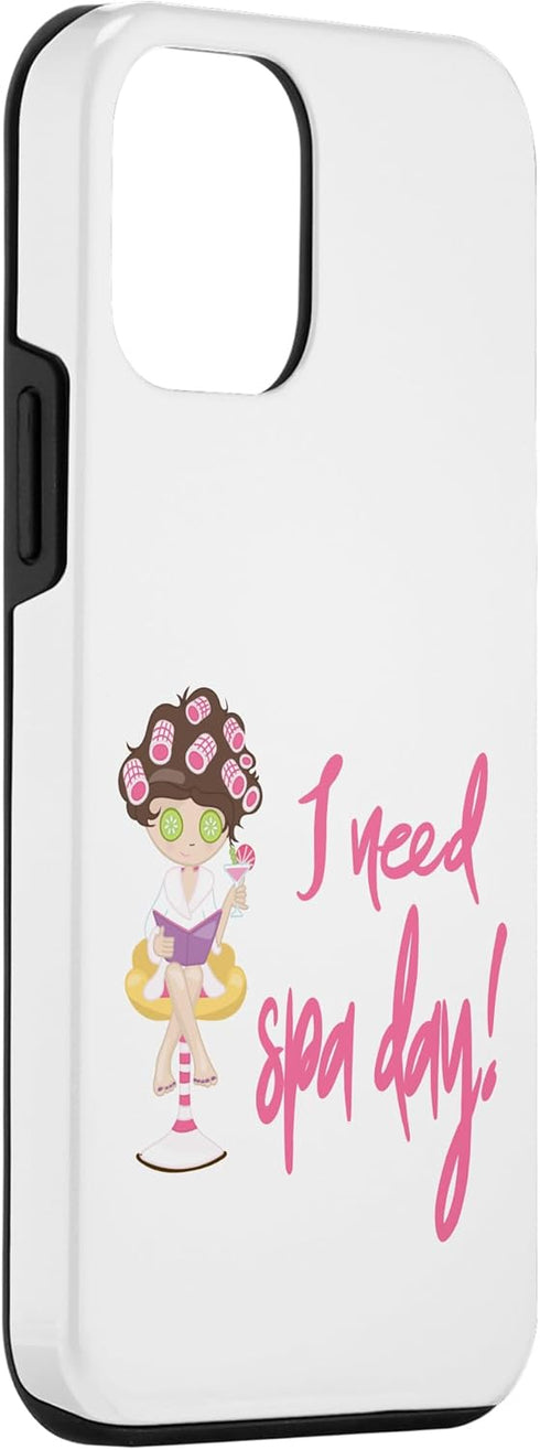 iPhone 12 mini Case, "I Need Spa Day" for Women Who Need Pampering and Relaxation