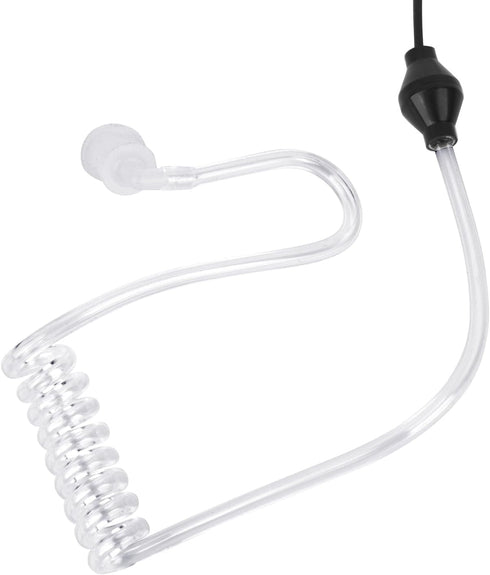 2 Pin Ptt Mic Earpiece - Two Way Radio Headset for Motorola Walkie Talkie, Wired, Black