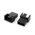 Maxmoral 5PCS PWM Plastic Shell Computer Case Cooling Fan Male Plug Interface 4-pin Connector Kit