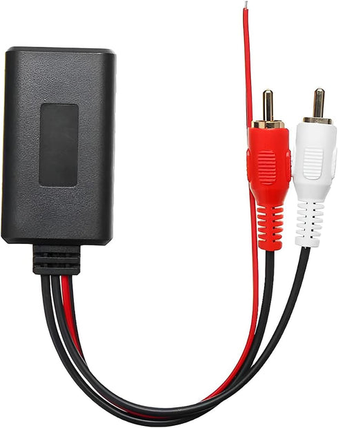 Car Universal Wireless Bluetooth Cable Adapter 2 RCA Aux Audio, Car Radio Connector Input car Bluetooth Carb, 12V Stereo Wireless Play for Fiesta Fusion Module Music Auto Universal Fit by AUCELI