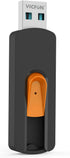 VICFUN 10 Pack 128MB 2.0 128MB, Pack USB Flash Drives USB Flash Drive Slide Retractable USB Memory Stick Multi-Color