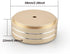 Tertullus 4 Pcs Aluminum HiFi Turntable Feet, Isolation Feet for Speakers, Spikes Audio Pads 58x22mm, Gold