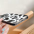 Abbery iPhone 13 Mini Case, Cow Print Clear Design, Cute Durable Silicone TPU Shockproof Protective Cover for Women