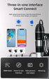 USB Digital Microscope, 50x-1600x Magnification Handheld, 1440P HD with 8 LED Lights, Portable for iOS and Android