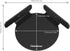 Homakover 2 Pack Acrylic Mini Circular Corner Shelf Mount for Security Cameras, Baby Monitors, Plants & More, Universal