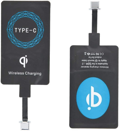 2PCS Universal Ultra Slim Type C Wireless Charger Receiver Module, Qi Receiver for Type C Mobile Phones