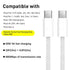 6/10 Ft USB C to USB C Fast Charger Cable for New iPad Pro 12.9 in 6th/5th/4th/3rd Gen, iPad Pro 11-inch 4th/3rd/2nd/1st, iPad Air 5/4, iPad 10th Generation, iPad Mini 6, iPad/Pro Charging Cord