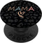 leopard mama, half leopard mama, black leopard cheetah mama PopSockets Swappable PopGrip