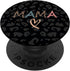 leopard mama, half leopard mama, black leopard cheetah mama PopSockets Swappable PopGrip