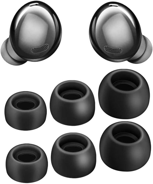 Samsung Galaxy Buds Pro Replacement Eartips - Silicone Ear Tips Set Fits in Case for Perfect Comfort