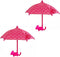 (2 Pack) Phone Umbrella for Sun Shade, Funny Snap Finger Phone Stand with Suction Cup for Phone, Red Flower