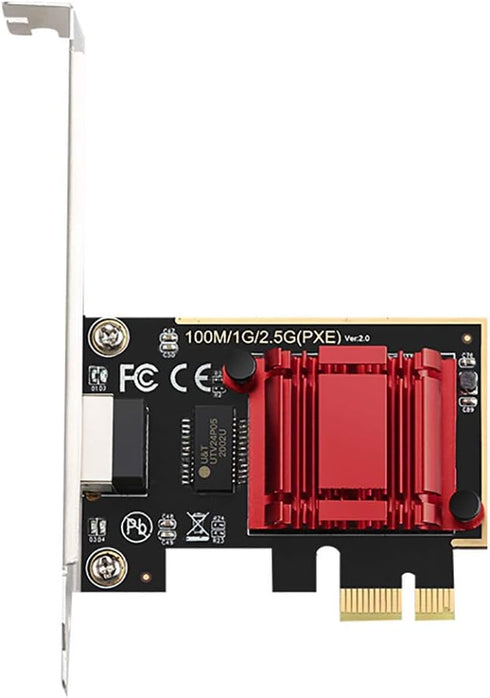 2.5GBase-T PCIe Network Adapter RTL8125B, PCI Express Gigabit Ethernet Card RJ45 LAN Controller Support PXE