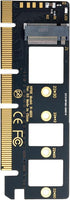 Cablecc NGFF M-Key NVME M.2 SSD to PCI-E Express 3.0 16x X4 Adapter Without Bracket, Black